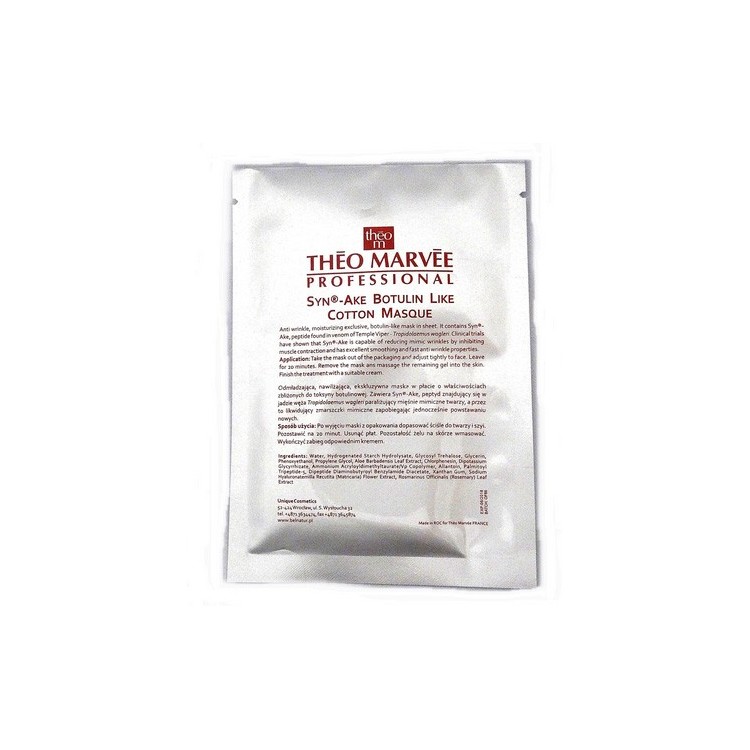 Theo Marvee Cotton Masque Syn-Ake Botulin-Like