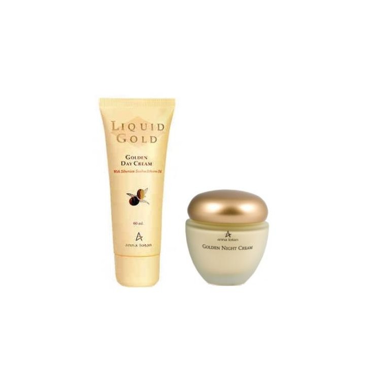 Anna Lotan Liquid Gold Zestaw Golden Day Cream + Golden Night Cream