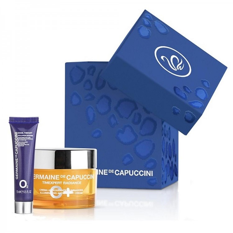 Germaine de Capuccini ZESTAW Timexpert Radiance C+ Illuminating Antioxidant Cream + Excel Therapy O2 Eye Contour Cream