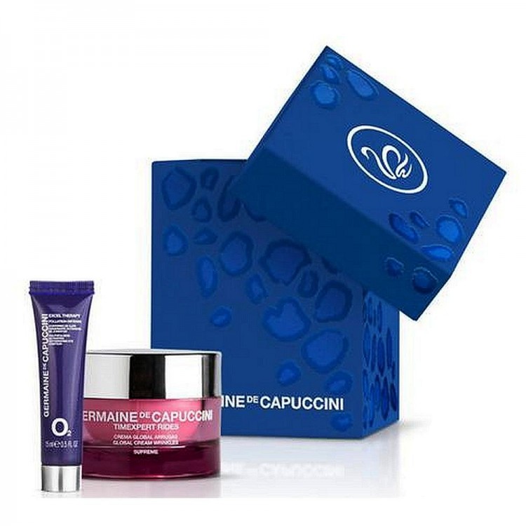 Germaine de Capuccini ZESTAW Timexpert Rides Global Cream Wrinkles Supreme + Excel Therapy O2 Eye Contour Cream