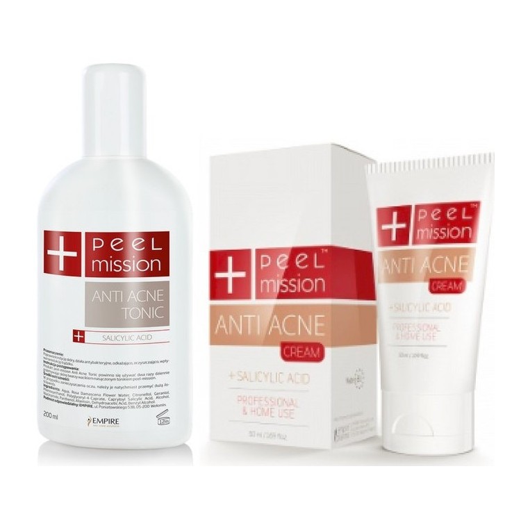 Peel Mission Anti Acne Zestaw Tonic + Cream