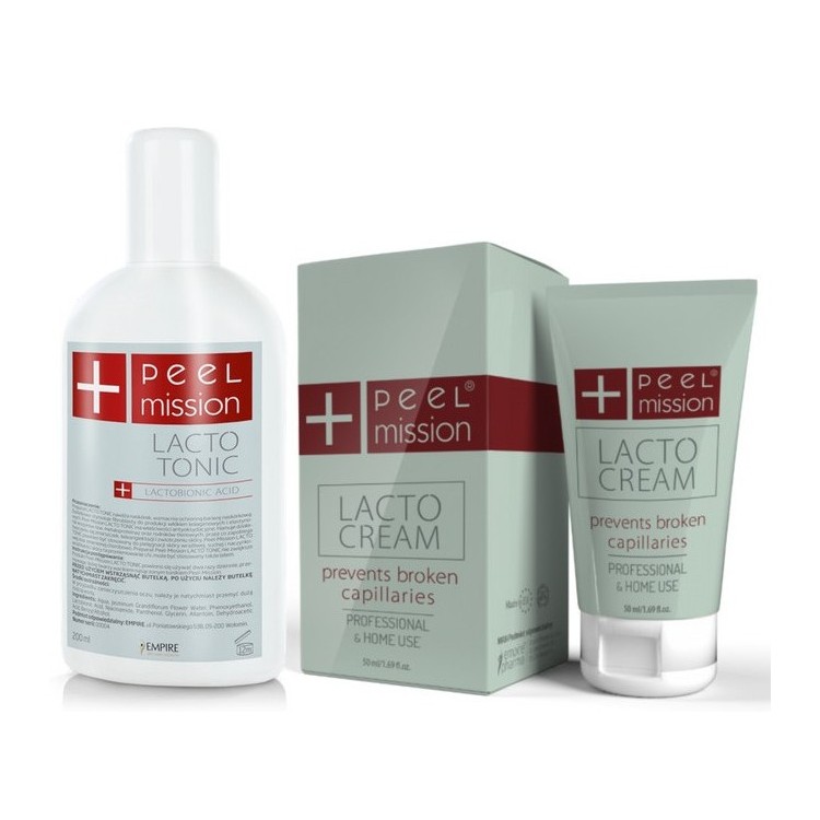 Peel Mission Lacto Zestaw Tonic + Cream